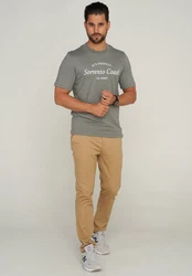 Jack & Jones T-Shirt JJHILL TEE SS CREW NECK Dunkelgrün/Grau/Grün/Khaki