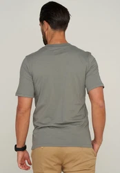 Jack & Jones T-Shirt JJHILL TEE SS CREW NECK Dunkelgrün/Grau/Grün/Khaki