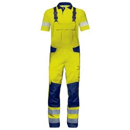 Latzhose Latzhose Construction gelb, warngelb