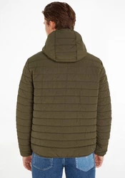 Tommy Hilfiger Steppjacke GMD PADDED HOODED JACKET Dunkelgrün/Khaki/Braun