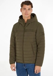 Tommy Hilfiger Steppjacke GMD PADDED HOODED JACKET Dunkelgrün/Khaki/Braun