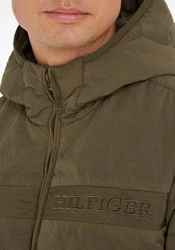 Tommy Hilfiger Steppjacke GMD PADDED HOODED JACKET Dunkelgrün/Khaki/Braun