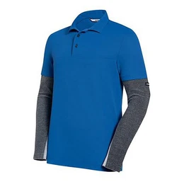 Poloshirt Poloshirt cut blau