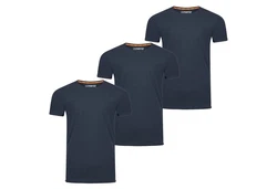 riverso Basic T-Shirt RIVLenny Regular Fit 3er Pack Dunkelblau/Blau