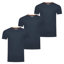 T-Shirt Herren Basic Shirt RIVLenny Regular Fit (3-tlg) Kurzarm Tee Shirt mit Rundhalsausschnitt aus 100% Baumwolle