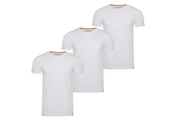 riverso Basic T-Shirt RIVLenny Regular Fit 3er Pack Weiß/Creme/Rot/Orange