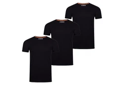 riverso Basic T-Shirt RIVLenny Regular Fit 3er Pack Dunkelblau/Schwarz