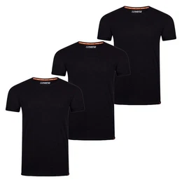 T-Shirt Herren Basic Shirt RIVLenny Regular Fit (3-tlg) Kurzarm Tee Shirt mit Rundhalsausschnitt aus 100% Baumwolle