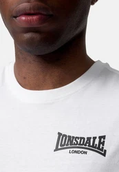 Lonsdale Herren T-Shirt Elmdon Weiß/Creme/Schwarz/Orange/Braun