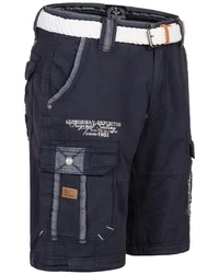 Geographical Norway Herren Shorts Cargo Bermuda Dunkelblau/Blau