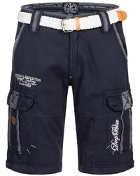 Geographical Norway Herren Shorts Cargo Bermuda Dunkelblau/Blau