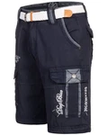Geographical Norway Herren Shorts Cargo Bermuda Dunkelblau/Blau