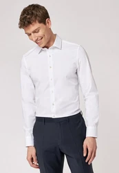 Roy Robson Businesshemd Extra Slim Fit Weiß/Creme/Grau
