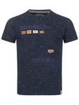 Geographical Norway Kurzarmshirt Dunkelblau/Lila