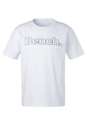 Bench. Loungewear T-Shirt mit Logoprint Weiß/Beige/Creme/Schwarz