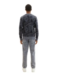 TOM TAILOR Sweatshirt Grau/Dunkelblau/Blau/Hellblau