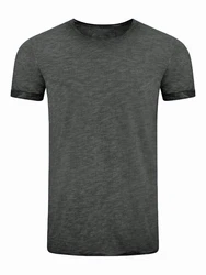 Riverso Herren Basic T-Shirt RIVMatteo Regular Fit Kurzarm Dunkelgrau/Grau/Hellgrau/Dunkelgrün