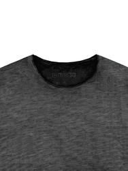 Riverso Herren Basic T-Shirt RIVMatteo Regular Fit Kurzarm Dunkelgrau/Grau/Hellgrau/Dunkelgrün