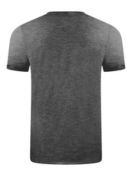 Riverso Herren Basic T-Shirt RIVMatteo Regular Fit Kurzarm Dunkelgrau/Grau/Hellgrau/Dunkelgrün
