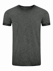 Riverso Herren Basic T-Shirt RIVMatteo Regular Fit Kurzarm Dunkelgrau/Grau/Hellgrau/Dunkelgrün