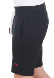 riverso Herren Sweat Short RIVMoritz Bermudashort Schwarz/Rot