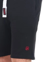 riverso Herren Sweat Short RIVMoritz Bermudashort Schwarz/Rot