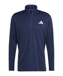 adidas Performance Sweater Seasonal HalfZip Sweatshirt Dunkelblau/Blau/Hellblau