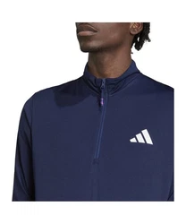 adidas Performance Sweater Seasonal HalfZip Sweatshirt Dunkelblau/Blau/Hellblau