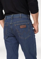 Wrangler Regular-Fit-Jeans Hose Texas Dunkelblau/Blau/Hellblau