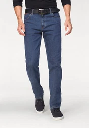 Wrangler Regular-Fit-Jeans Hose Texas Dunkelblau/Blau/Hellblau
