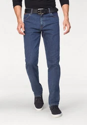 Wrangler Regular-Fit-Jeans Hose Texas Dunkelblau/Blau/Hellblau
