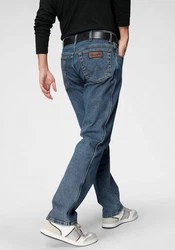 Wrangler Regular-Fit-Jeans Hose Texas Blau/Dunkelblau