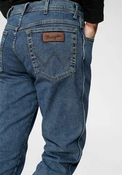 Wrangler Regular-Fit-Jeans Hose Texas Blau/Dunkelblau
