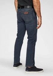 Wrangler Regular-Fit-Jeans Hose Texas Dunkelblau/Hellblau/Blau