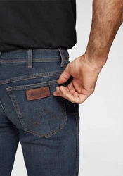 Wrangler Regular-Fit-Jeans Hose Texas Dunkelblau/Hellblau/Blau