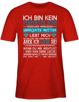 Shirtracer T-Shirt Ich bin kein perfekter Sohn