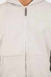 Dropsize Heavy Zip Hoodie Hellgrau/Grau/Khaki/Braun/Beige