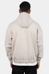 Dropsize Heavy Zip Hoodie Hellgrau/Grau/Khaki/Braun/Beige