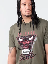 Mitchell & Ness T-Shirt NBA Final Seconds Tee Dunkelgrün/Khaki