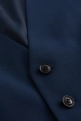 Strellson Anzugweste Slim Fit Dunkelblau/Hellblau/Blau