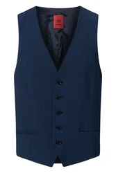 Strellson Anzugweste Slim Fit Dunkelblau/Hellblau/Blau