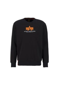 Alpha Industries Sweatshirt Basic Sweater Rubber Schwarz/Rot