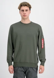 Alpha Industries Sweater USN Blood Chit Dunkelgrün