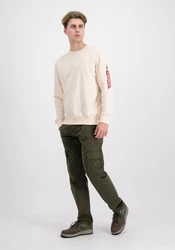 Alpha Industries Sweater USN Blood Chit Beige/Khaki/Weiß/Creme/Rot