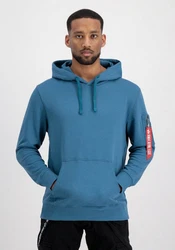Alpha Industries R Print Hoodie Blau