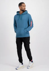 Alpha Industries R Print Hoodie Blau