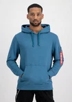 Alpha Industries R Print Hoodie Blau