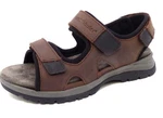 Waldlufer Sandale HTaro Dunkelbraun/Braun/Beige