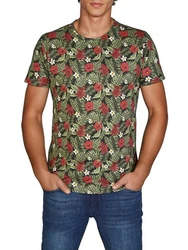 riverso T-Shirt Foto-Print RIVBill Regular Fit Kurzarm Rot/Dunkelgrün/Gelb/Grün