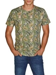 riverso T-Shirt Foto-Print RIVBill Regular Fit Kurzarm Grün/Dunkelgrün